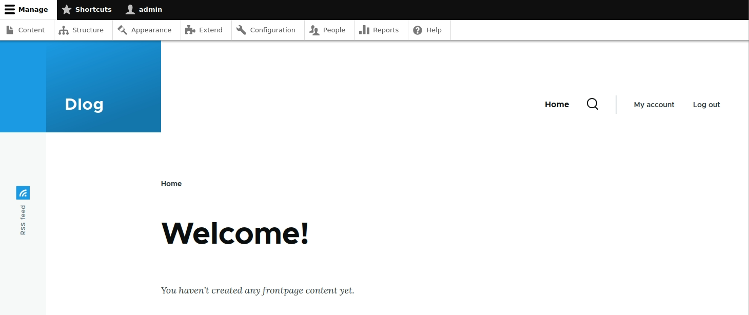 Знакомство со структурой админки Drupal 10